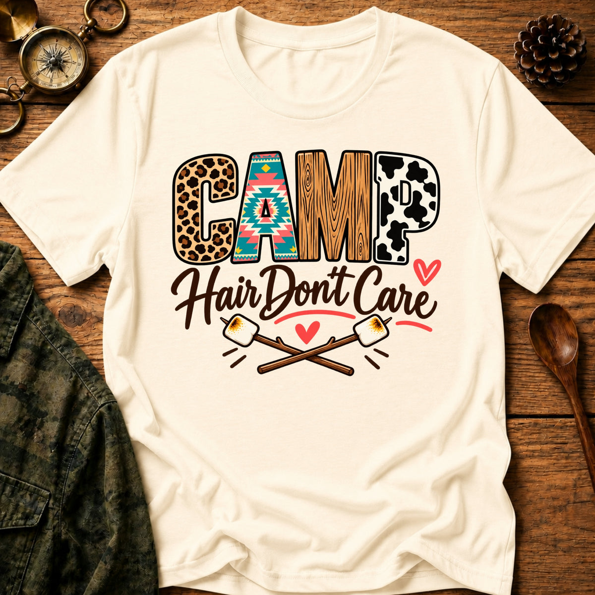 Camping Hair T-Shirt