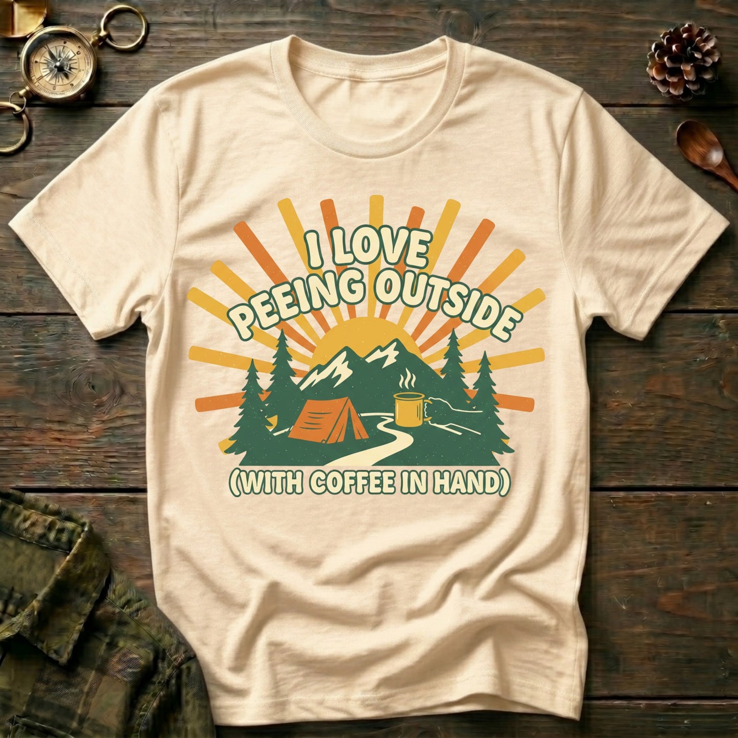 I Love Being Outside  T-Shirt
