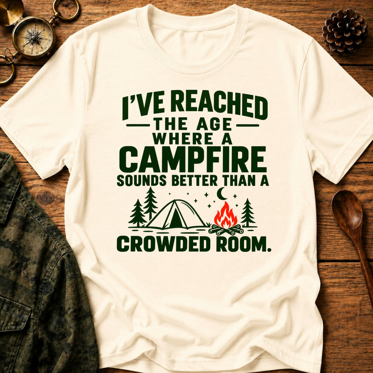 Campfire Over Crowds T-Shirt