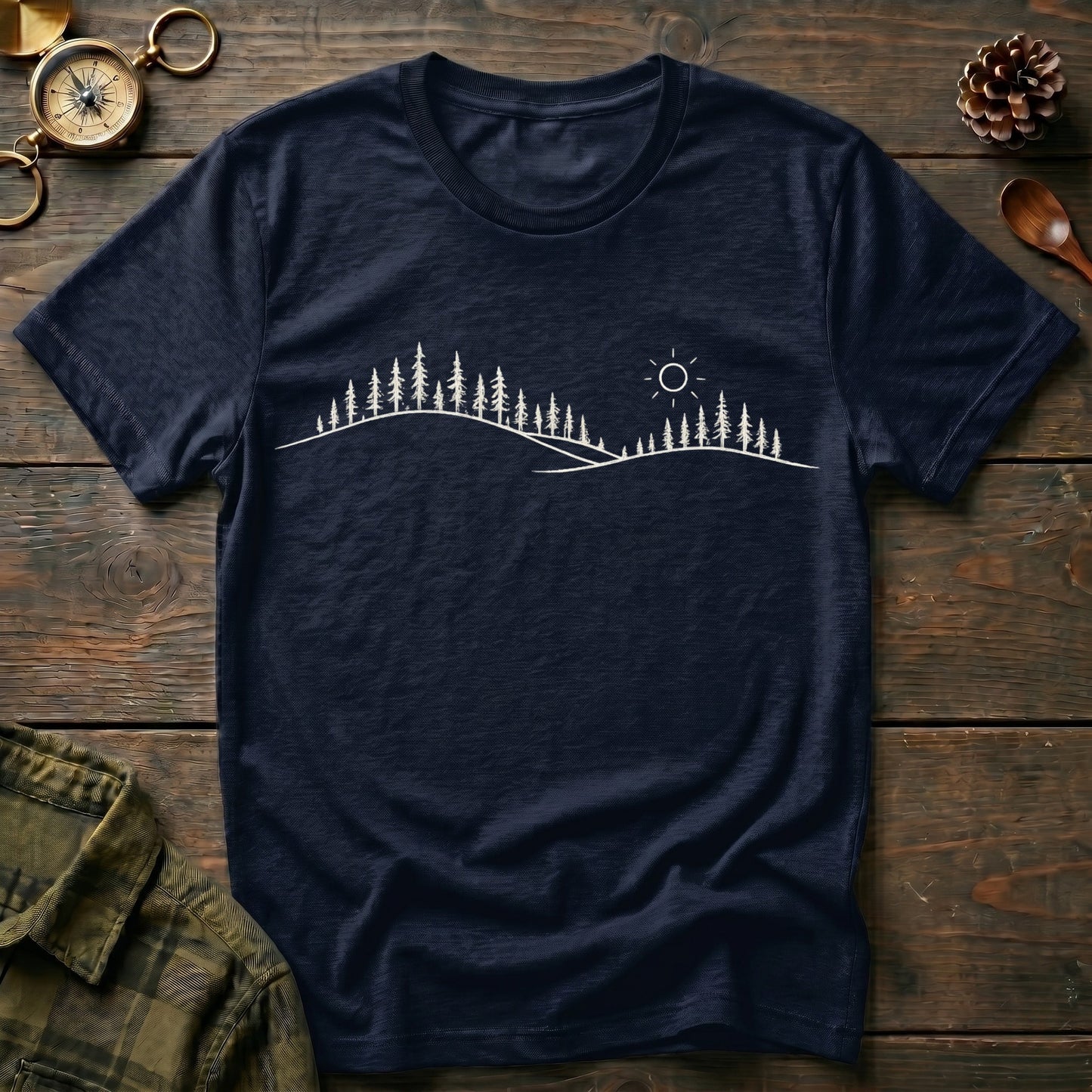 Minimalist Mountain Skyline T-Shirt