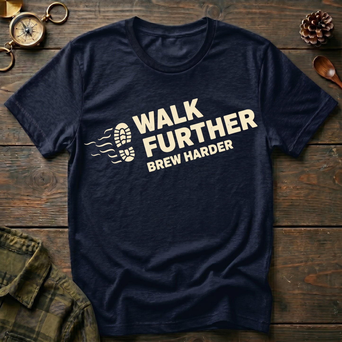 Walk Further Brew Harder T-Shirt