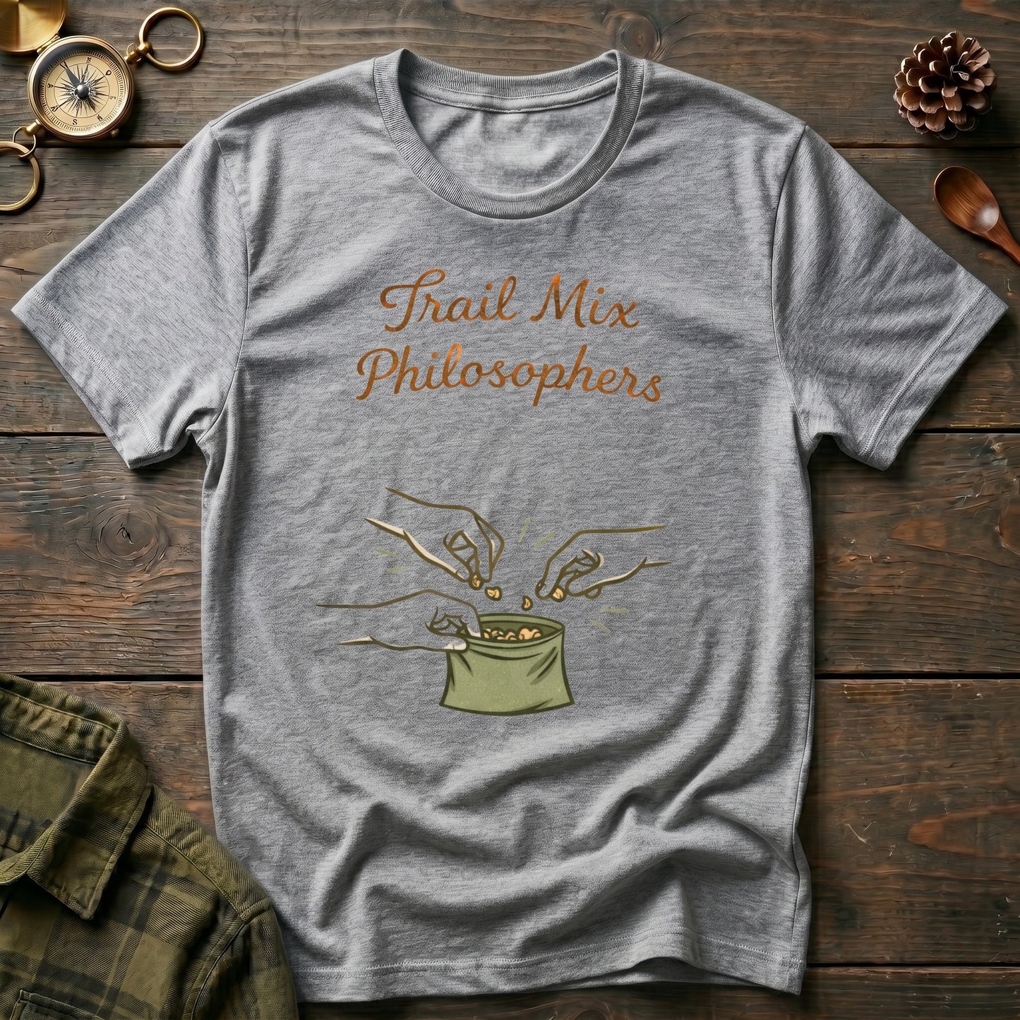 Outdoorsy Camping Snack Lover T‑Shirt