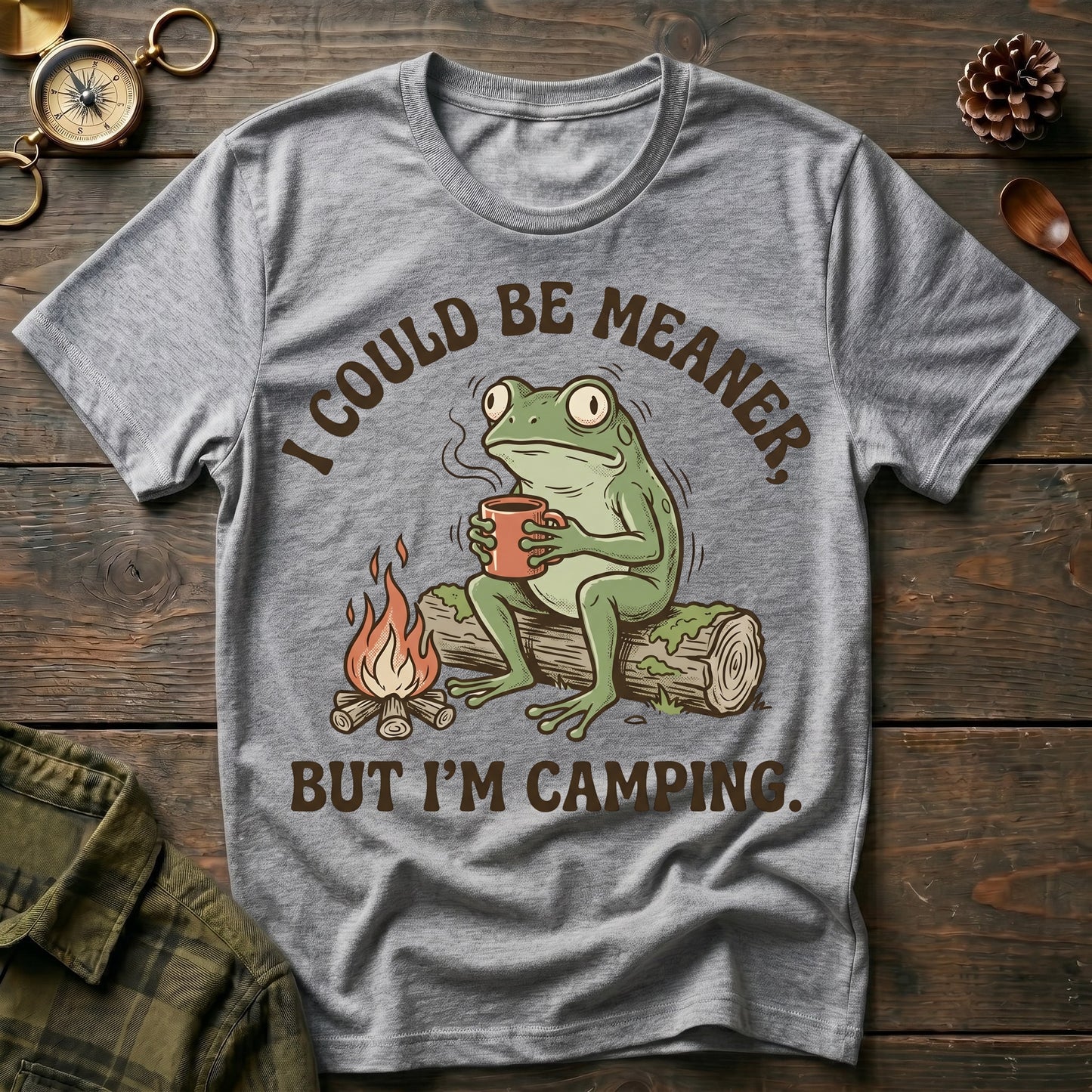 Camping Frog T‑Shirt