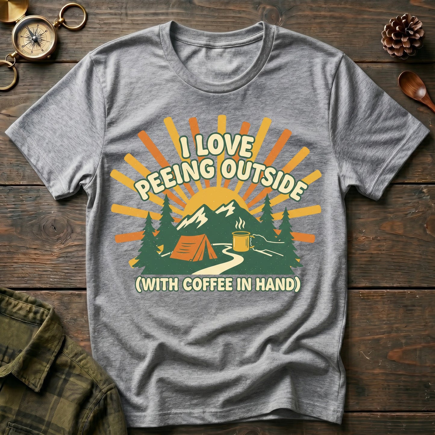 I Love Being Outside  T-Shirt