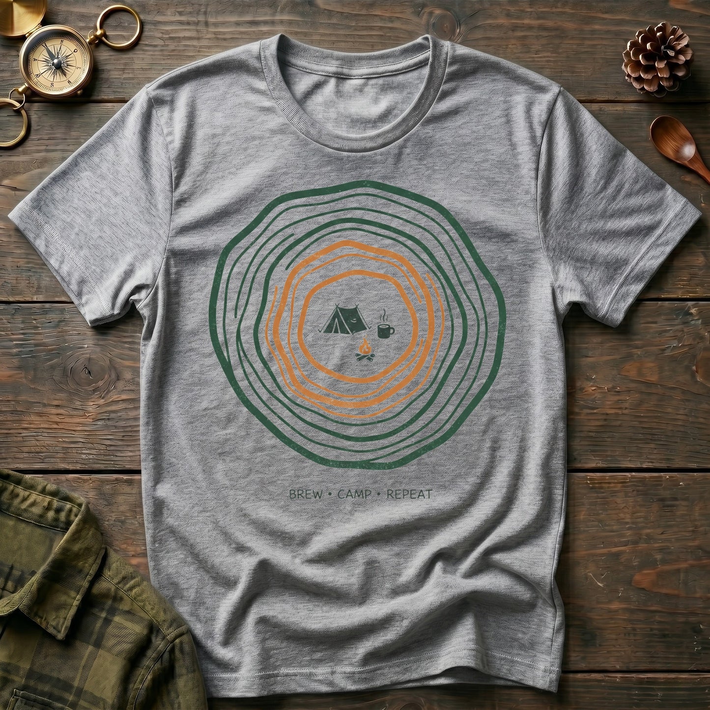 Brew , Camp,  Repeat T-Shirt
