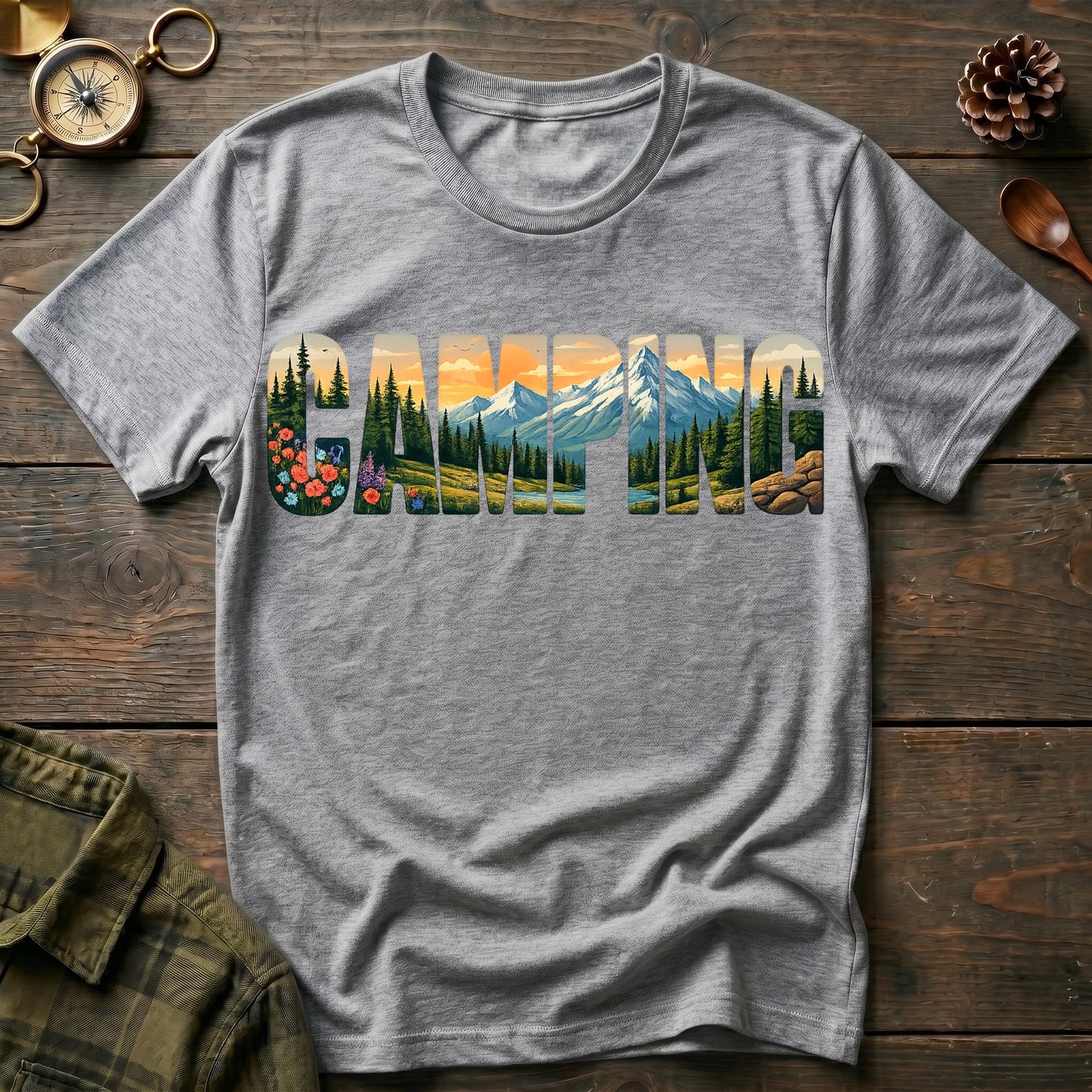 Camping Mountains T-Shirt