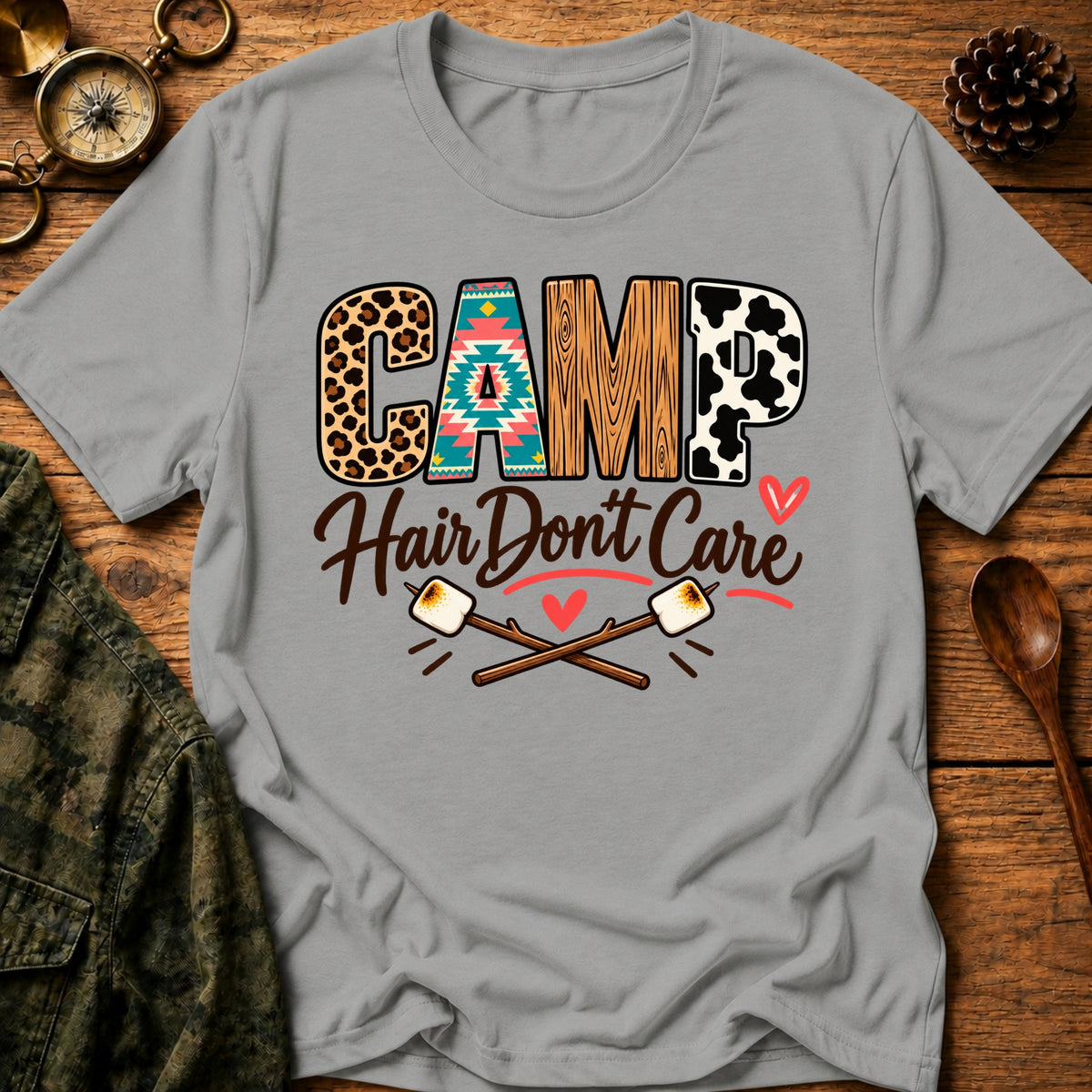Camping Hair T-Shirt