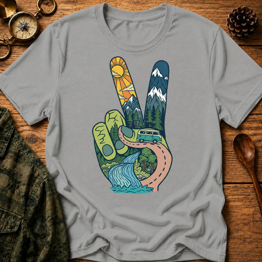 Funky Peace Camping T-Shirt