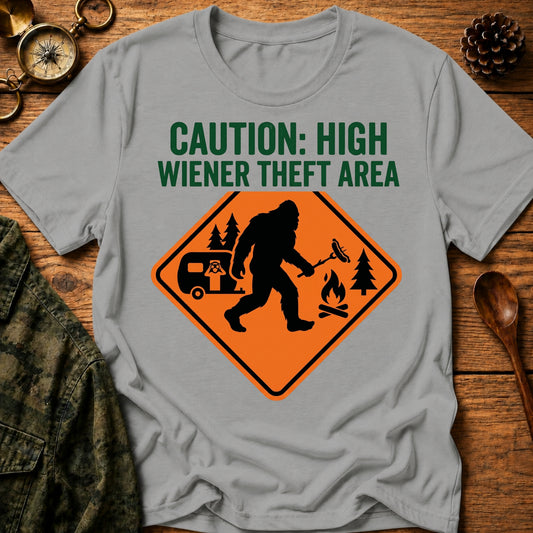 Wiener Theft Caution T-Shirt