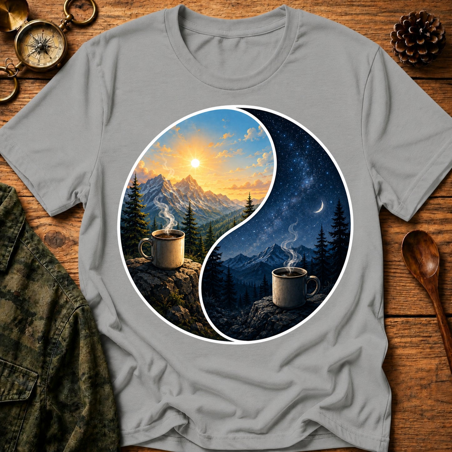 Yin Yang Coffee T-Shirt
