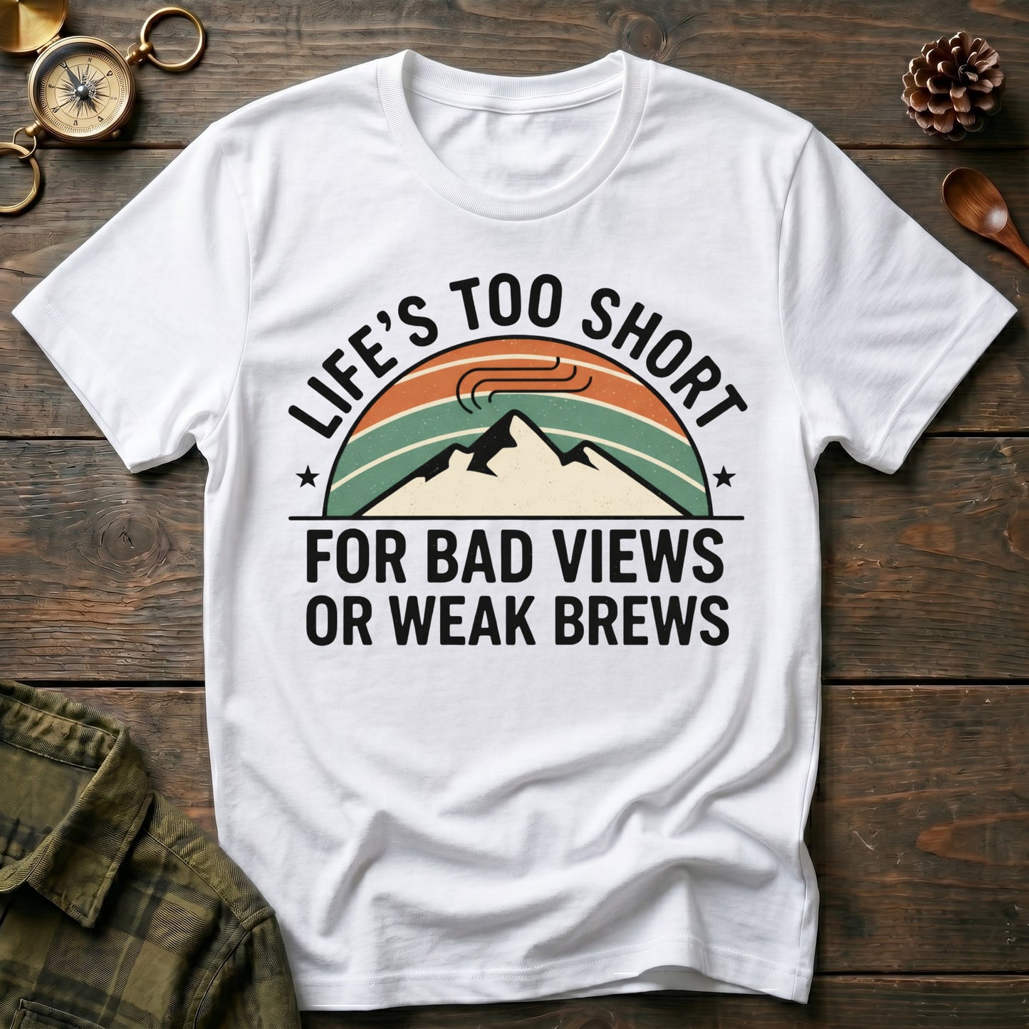 Earned Views & Strong Brews T-Shirt