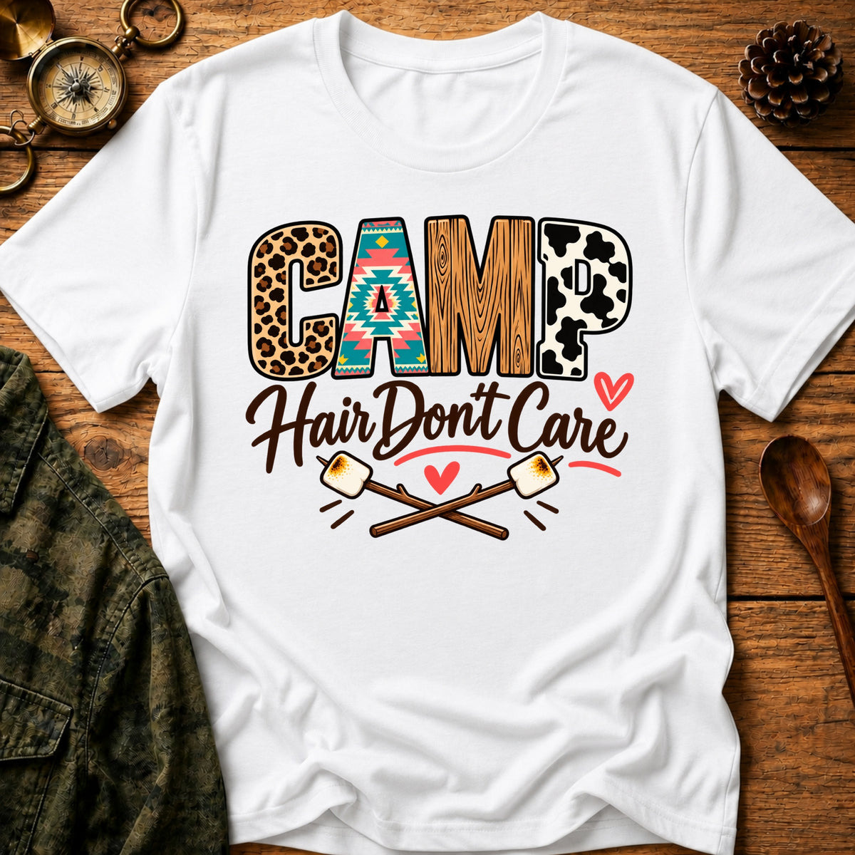 Camping Hair T-Shirt
