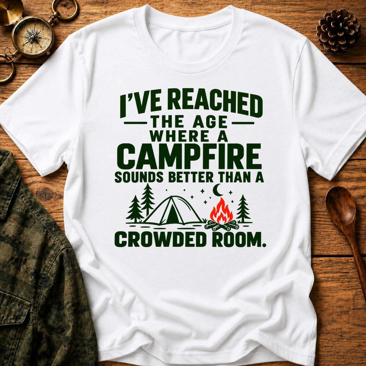 Campfire Over Crowds T-Shirt