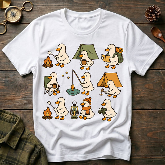 Cute Goose Camping T-Shirt