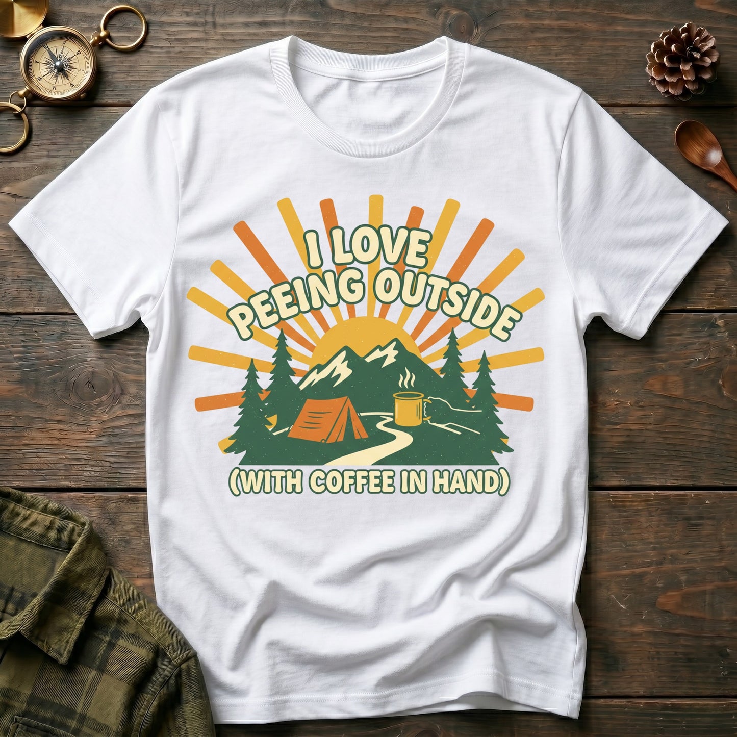 I Love Being Outside  T-Shirt
