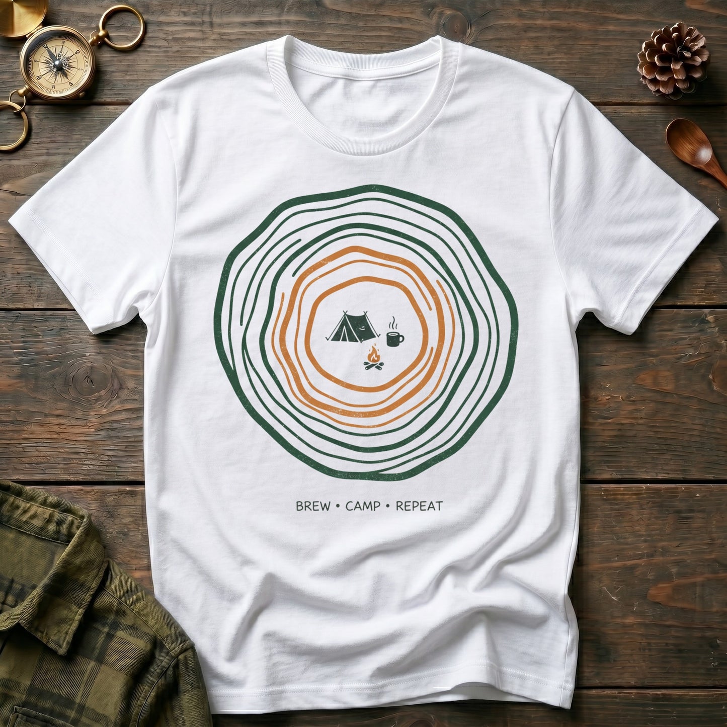 Brew , Camp,  Repeat T-Shirt