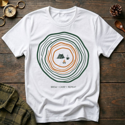 Brew , Camp,  Repeat T-Shirt