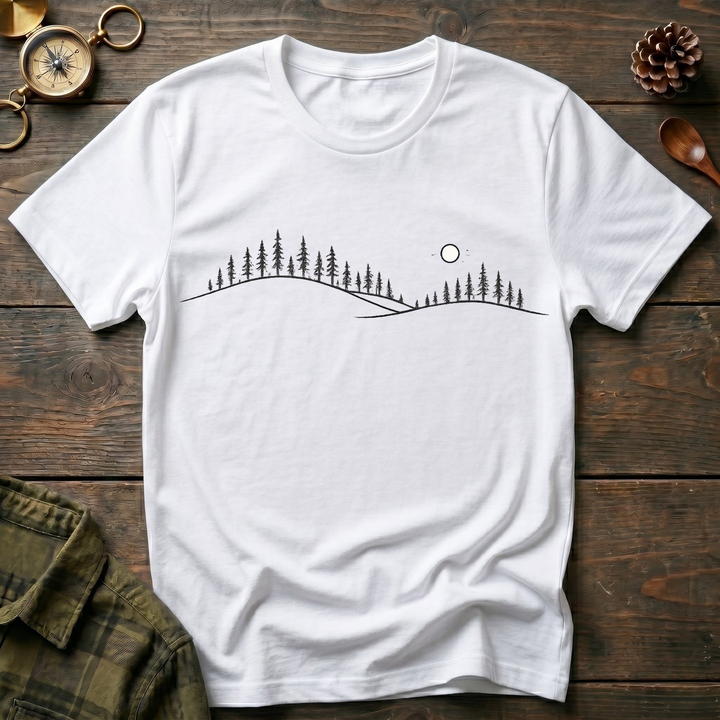 Minimalist Mountain Skyline T-Shirt